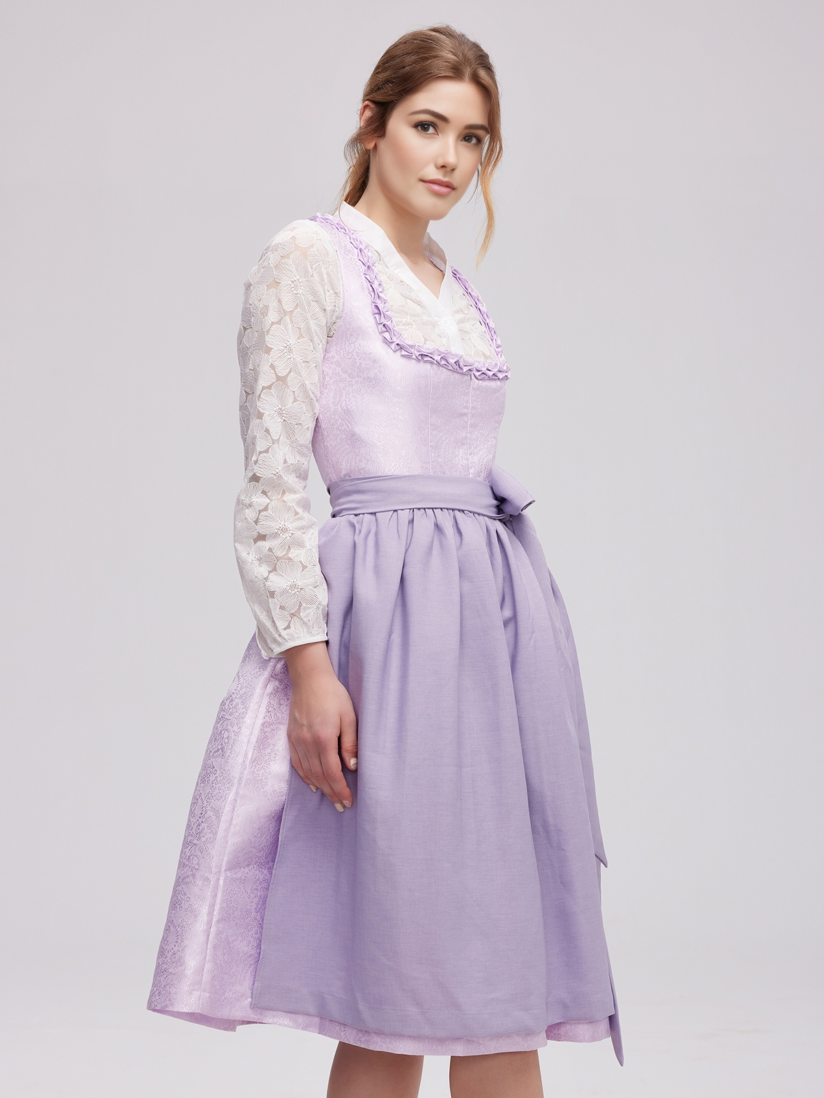 Dirndl mit Hakenverschluss in Lila