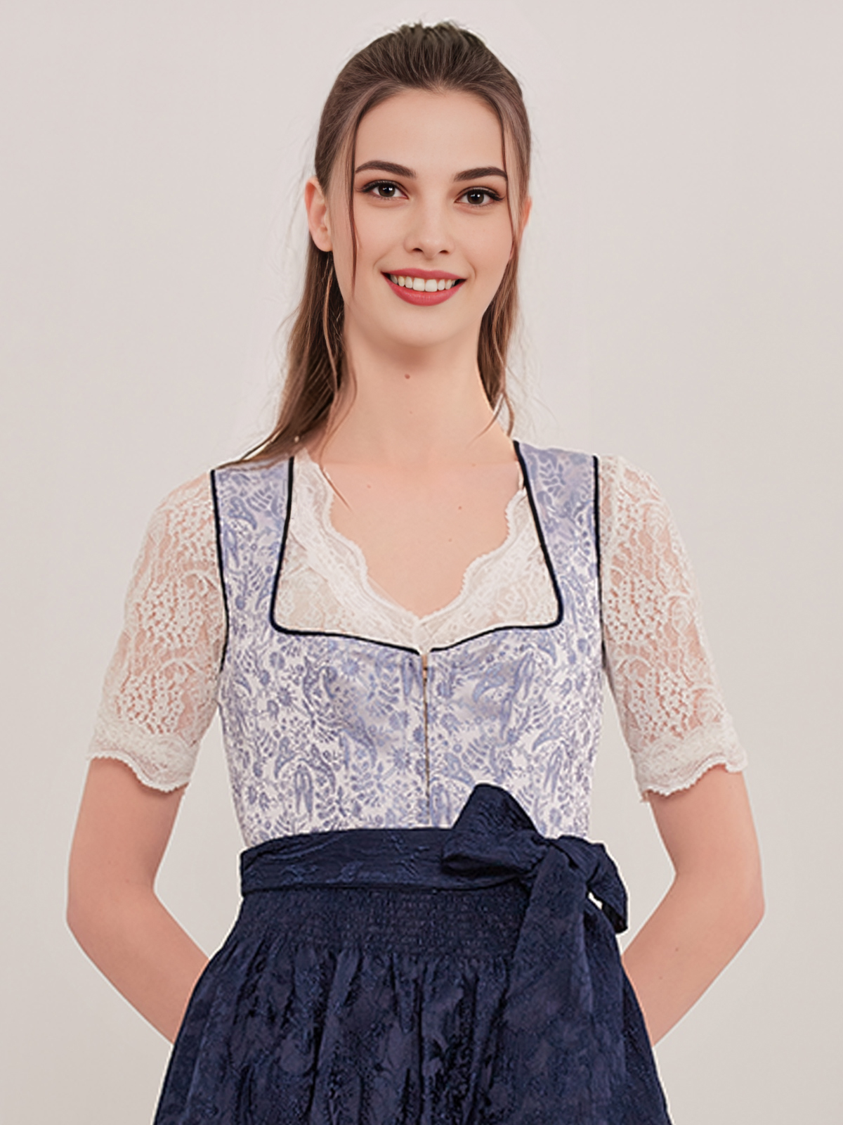Dirndl Rosa Schlicht