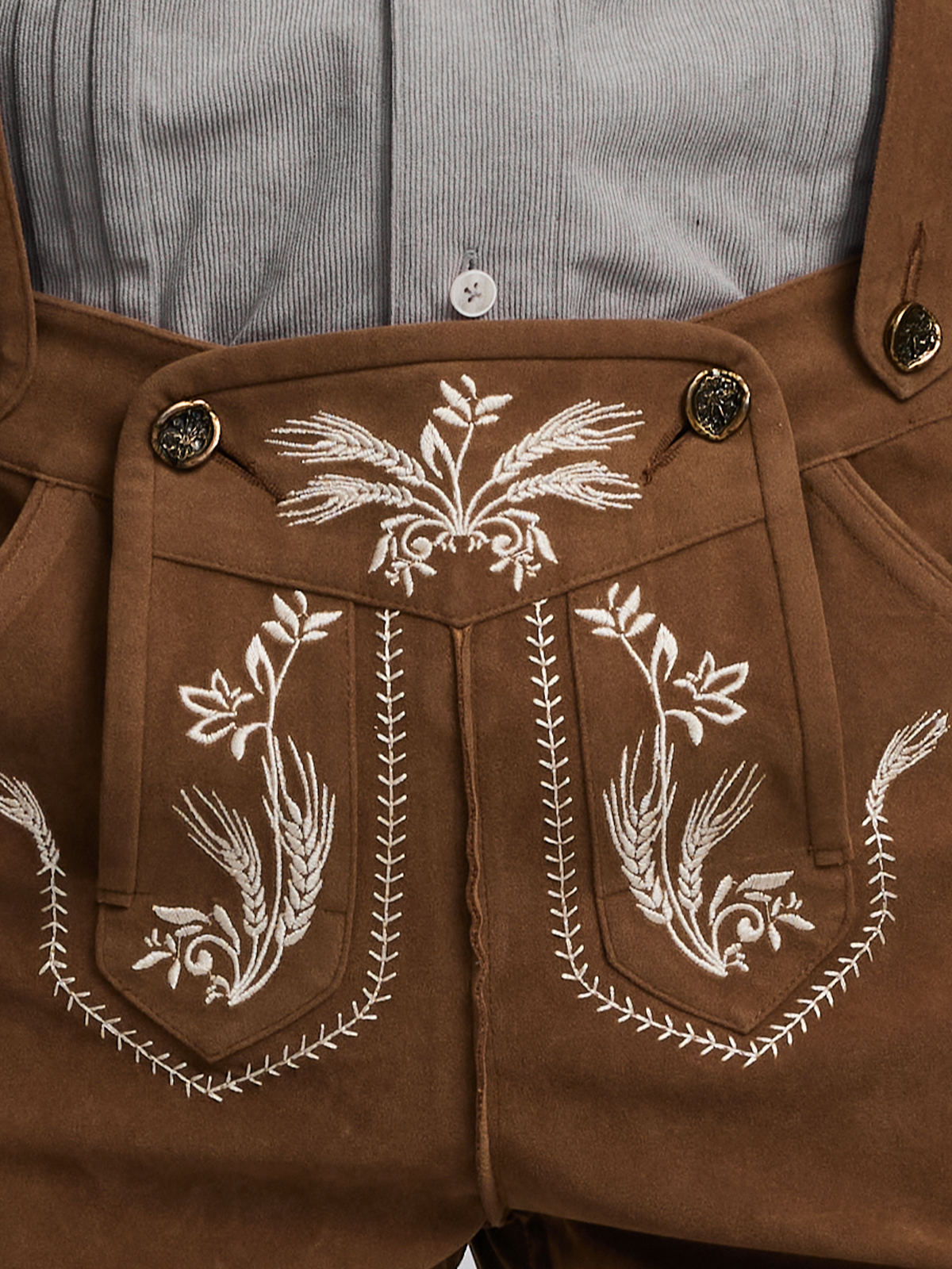 Khaki Dirndl mit modernem Schnitt